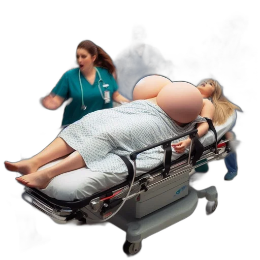 staff, 3d render, concept art, photorealistic, hospital, scenario, woman, large transparent PNG cut-out