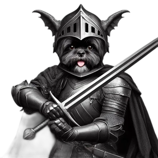 staff, animal, dragon, sword, fantasy art, photorealistic, concept art, comic book art transparent PNG cut-out