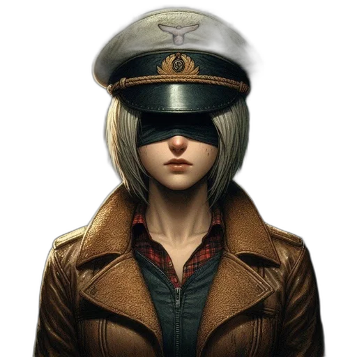 hat, jacket, face, mask, concept art, comic book art, cyberpunk, photorealistic transparent PNG cut-out