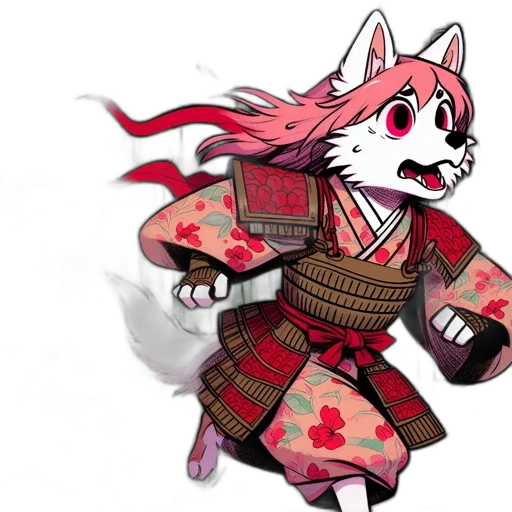 staff, jacket, animal, dress, concept art, anime, pixel art, fantasy art transparent PNG cut-out