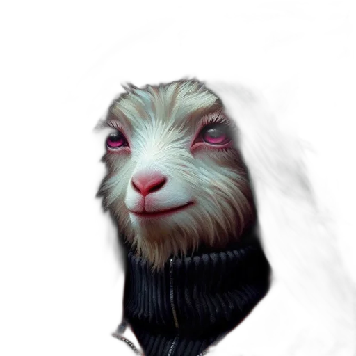 creature, animal, face, mask, concept art, photorealistic, fantasy art, 3d render transparent PNG cut-out