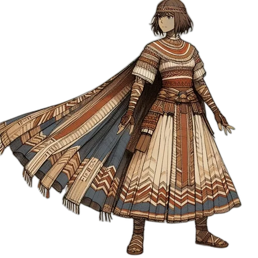 dress, concept art, fantasy art, pixel art, 3d render, earth tones, golden, monochrome transparent PNG cut-out
