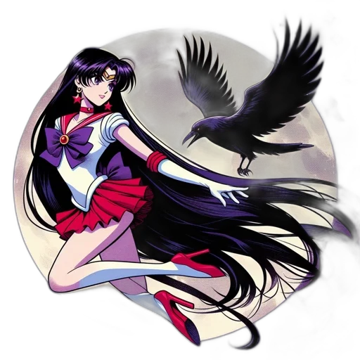anime, pixel art, concept art, fantasy art, dark, character, series, sailor transparent PNG cut-out
