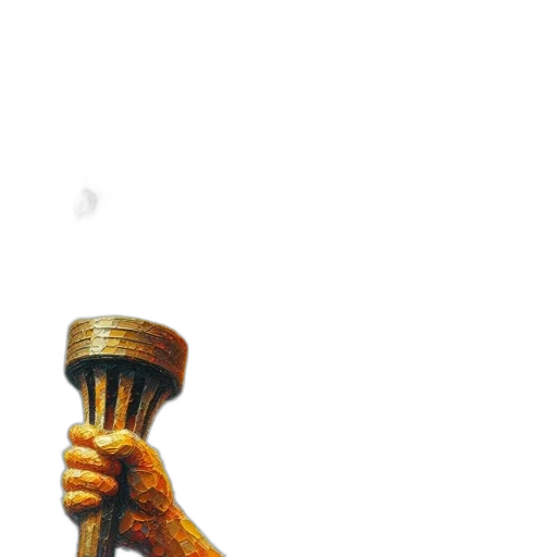 staff, weapon, sword, bottle, 3d render, photorealistic, oil painting, concept art transparent PNG cut-out