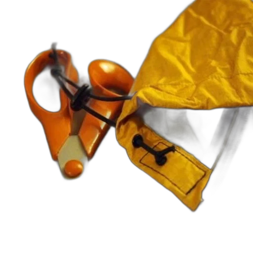 umbrella, staff, jewelry, jacket, golden, earth tones, pair, orange-handled transparent PNG cut-out