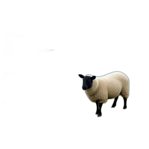 animal, creature, weapon, dress, pixel art, 3d render, photorealistic, sheep transparent PNG cut-out