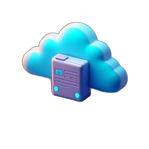 3d render, vaporwave, pixel art, cloud transparent PNG cut-out