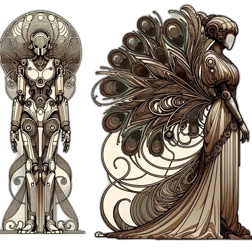 concept art, fantasy art, comic book art, 3d render, earth tones, dark, monochrome, golden transparent PNG cut-out