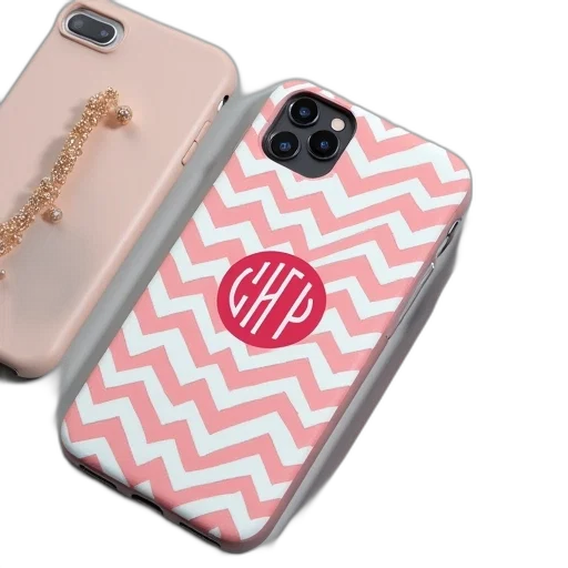 pastel, monogrammed, chevron, iphone transparent PNG cut-out
