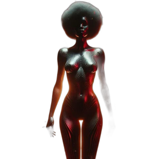 dress, robot, jewelry, mask, 3d render, concept art, fantasy art, photorealistic transparent PNG cut-out