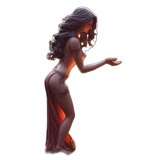 dress, hair, concept art, fantasy art, pixel art, 3d render, elegant, jeweled transparent PNG cut-out