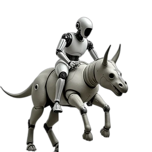 robot, animal, 3d render, concept art transparent PNG cut-out