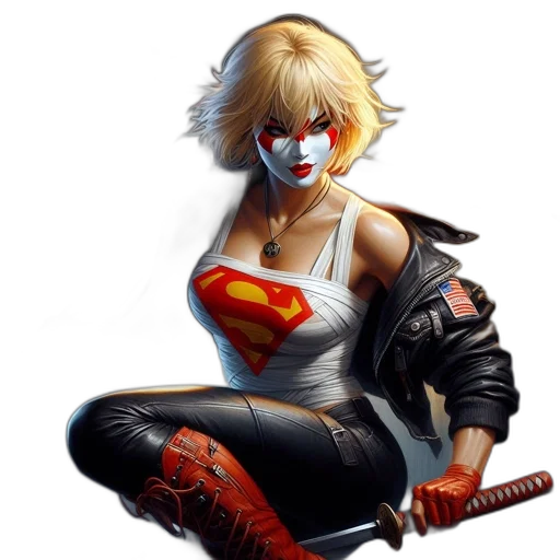 comic book art, concept art, fantasy art, photorealistic, female, character, blonde, hair transparent PNG cut-out