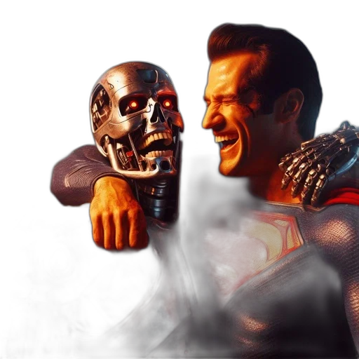 mask, robot, face, comic book art, concept art, 3d render, fantasy art, outer space transparent PNG cut-out