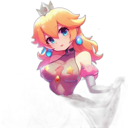 crown, dress, weapon, creature, watercolor, pixel art, concept art, anime transparent PNG cut-out