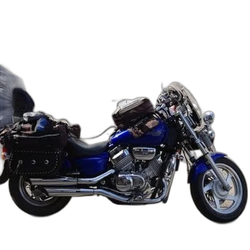 3d render, photorealistic, blue, motorcycle transparent PNG cut-out