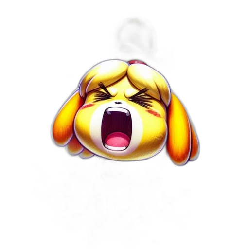 staff, face, animal, mask, concept art, pixel art, 3d render, cartoon transparent PNG cut-out