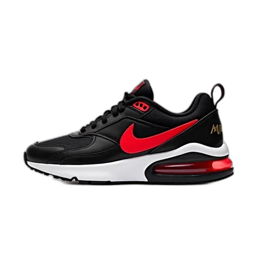shoes, 3d render, black, red, nike, air, max, sneaker transparent PNG cut-out