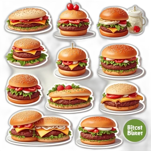 food, photorealistic, 3d render, classic, catering, company, stickers transparent PNG cut-out