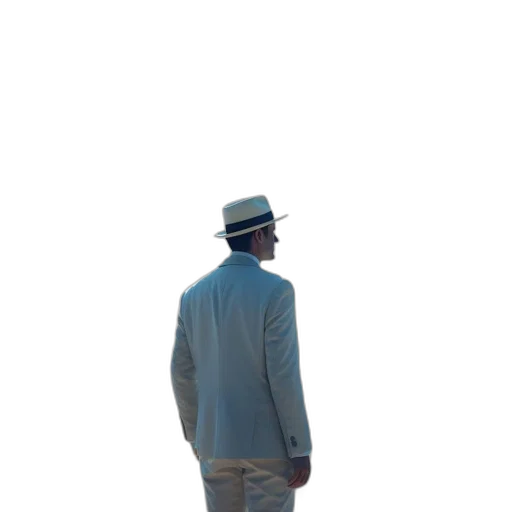 hat, jacket, staff, robot, 3d render, concept art, photorealistic, pixel art transparent PNG cut-out