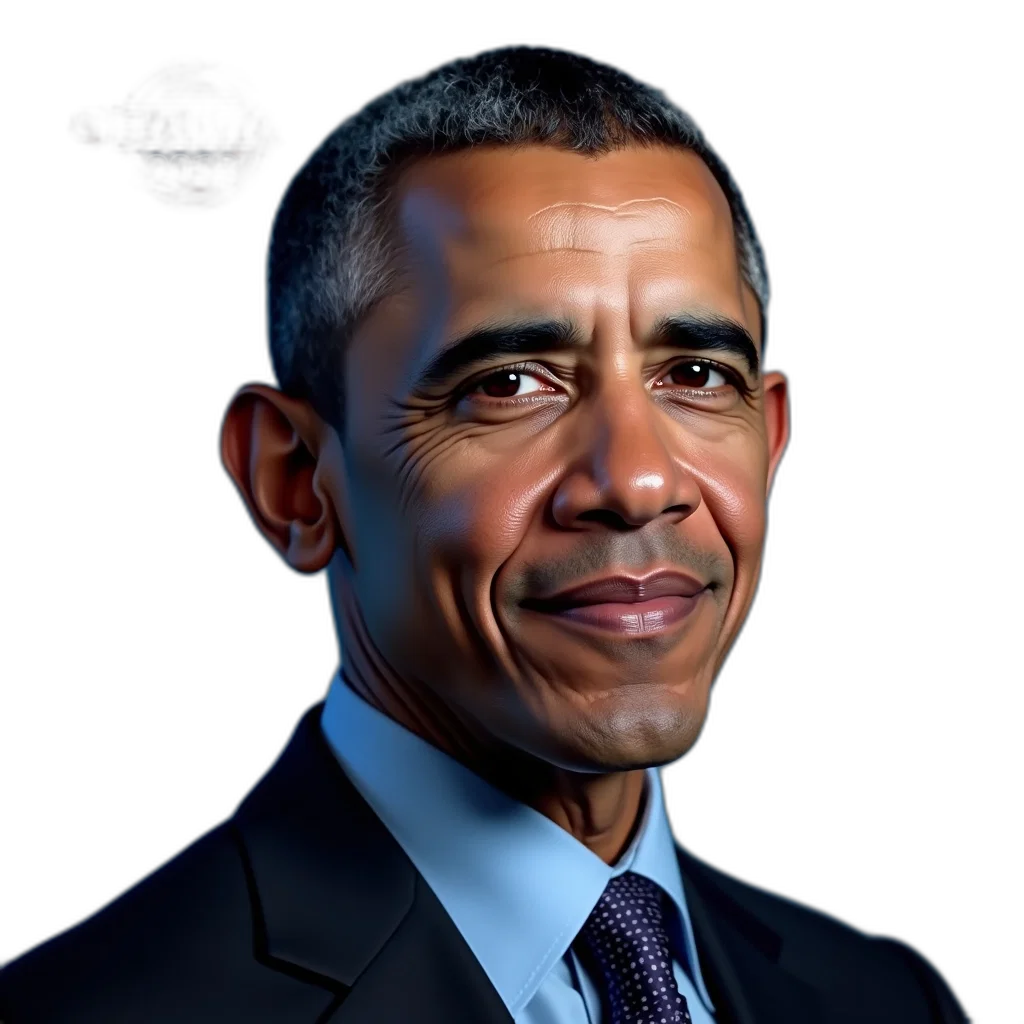 face, staff, animal, photorealistic, portrait, president, barack, obama transparent PNG cut-out
