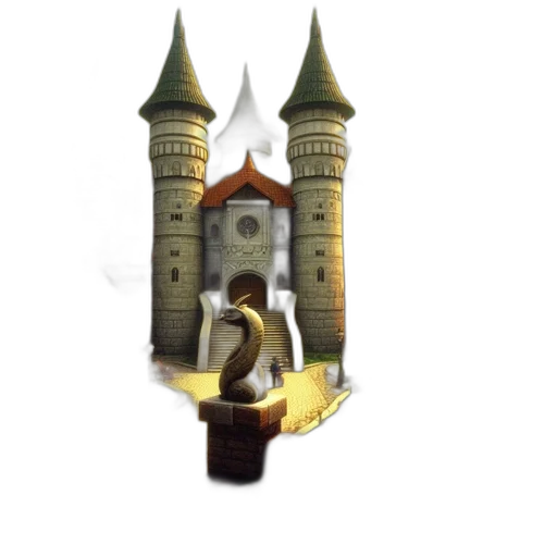 sword, weapon, staff, crown, 3d render, concept art, pixel art, fantasy art transparent PNG cut-out