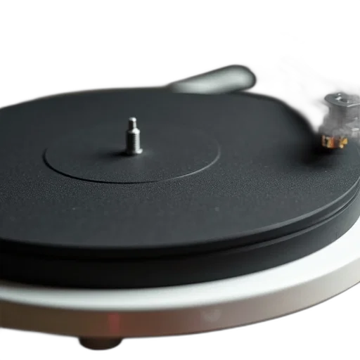 3d render, close-up, image, turntable, black, rubber, mat, top transparent PNG cut-out