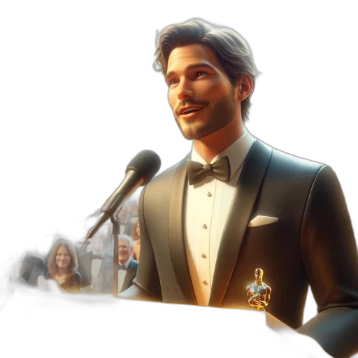 staff, photorealistic, concept art, 3d render, cartoon, golden, image, man transparent PNG cut-out