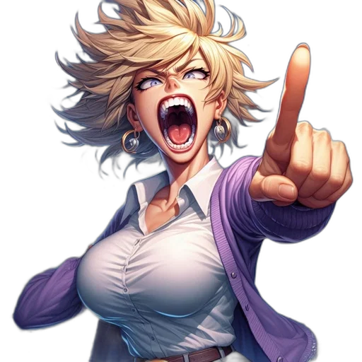 staff, face, weapon, jacket, concept art, anime, pixel art, comic book art transparent PNG cut-out