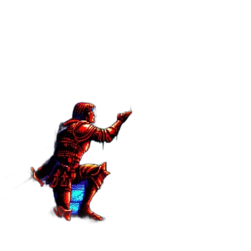 weapon, robot, sword, staff, pixel art, 3d render, concept art, cyberpunk transparent PNG cut-out