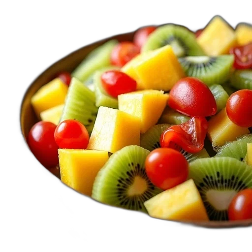 food, crown, photorealistic, 3d render, colorful, close-up, view, bowl transparent PNG cut-out