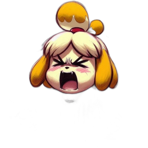 staff, mask, face, animal, pixel art, concept art, anime, cartoon transparent PNG cut-out