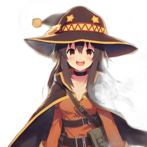 hat, staff, dragon, mask, anime, fantasy art, concept art, pixel art transparent PNG cut-out