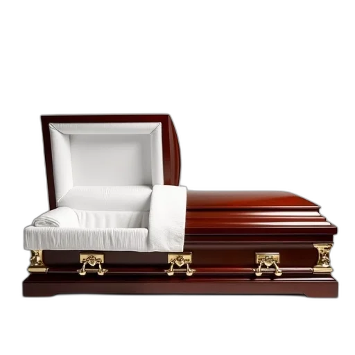 furniture, staff, traditional, mahogany, casket, white, interior, lining transparent PNG cut-out