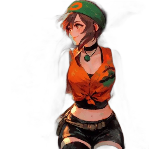 dress, staff, hat, weapon, concept art, pixel art, fantasy art, anime transparent PNG cut-out