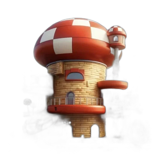 hat, building, crown, concept art, 3d render, pixel art, fantasy art, 3d-rendered transparent PNG cut-out