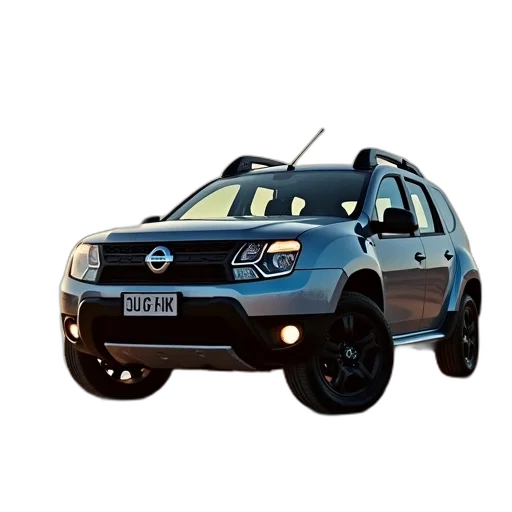 car, 3d render, photorealistic, nissan, duster, 2015 transparent PNG cut-out