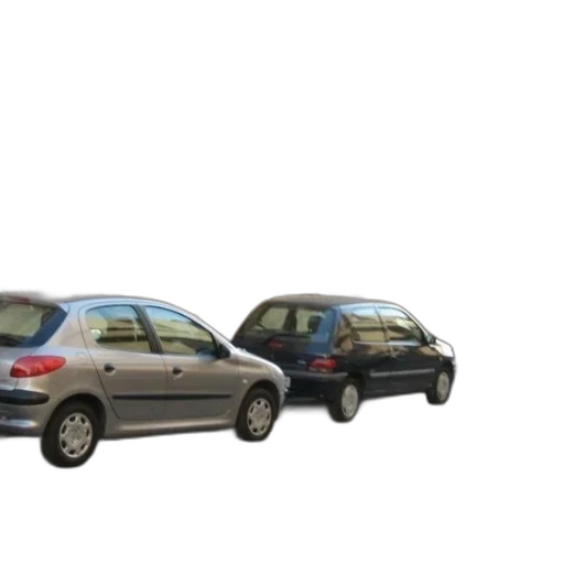 car, 3d render, photorealistic, concept art, silver, black, parked, front transparent PNG cut-out