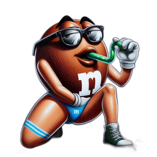 cartoon, concept art, anthropomorphic, brown, character, shown, beach, wearing transparent PNG cut-out