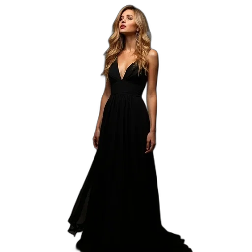dress, dark, giselyn, richardss, arriving, black transparent PNG cut-out