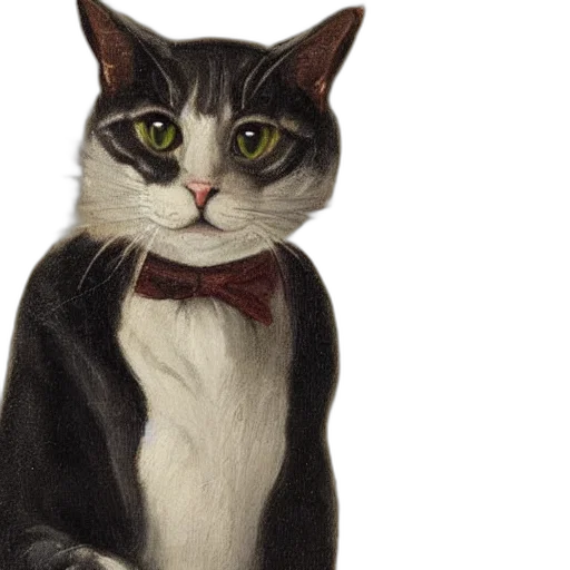 staff, animal, photorealistic, oil painting transparent PNG cut-out