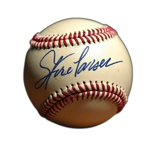 autographed, baseball, steve, larsen transparent PNG cut-out