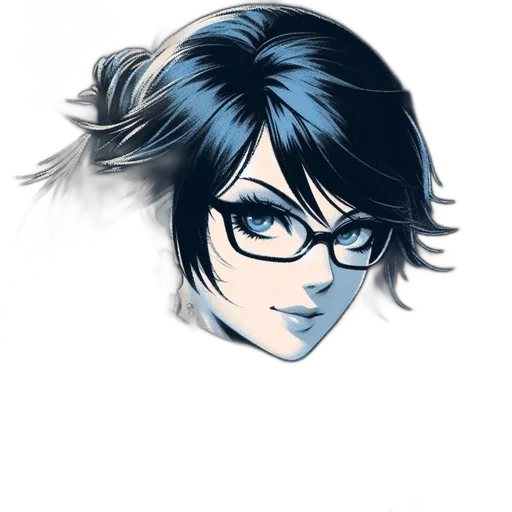 face, mask, hair, staff, cartoon, anime, comic book art, concept art transparent PNG cut-out