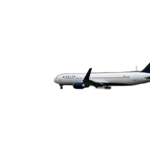 3d render, photorealistic, delta, airplane, runway, airport, foggy, day transparent PNG cut-out