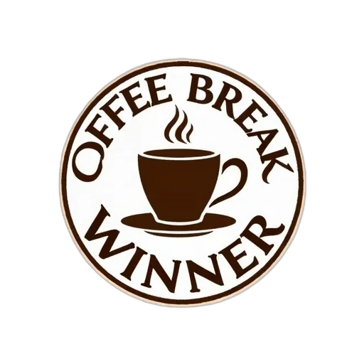 first, image, displays, circular, logo, coffee, cup, design transparent PNG cut-out