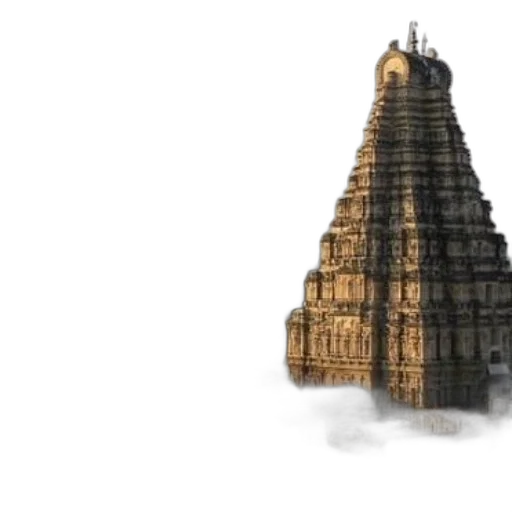 3d render, concept art, fog, ancient, temple, intricate, carvings, stands transparent PNG cut-out