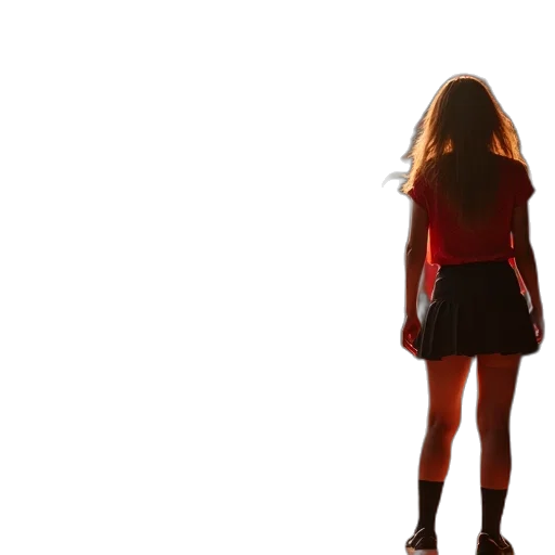 dress, hair, jacket, creature transparent PNG cut-out