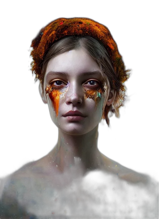 face, mask, crown, creature transparent PNG cut-out