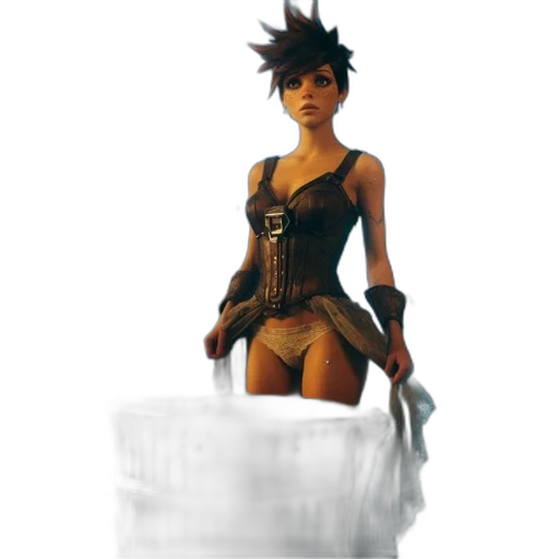 dress, weapon, crown, creature, concept art, 3d render, pixel art, fantasy art transparent PNG cut-out