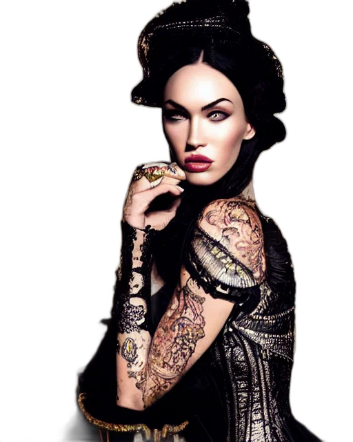 jewelry, dress, photorealistic, fantasy art transparent PNG cut-out